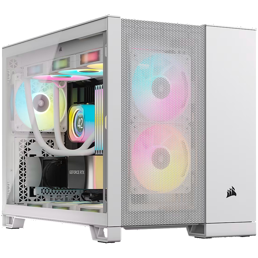 Corsair 2500D Airflow Tempered Glass Mid-Tower, White