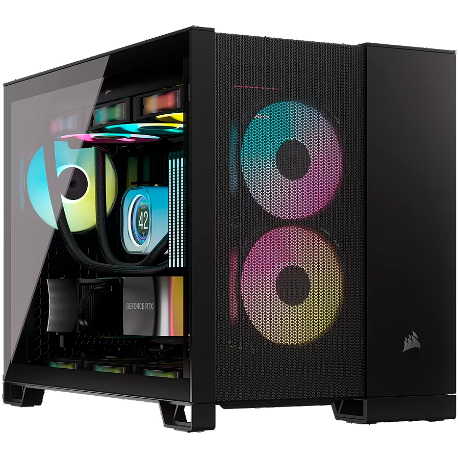 Case Corsair 2500D AIRFLOW, Tempered Glass,Micro-ATX, Black