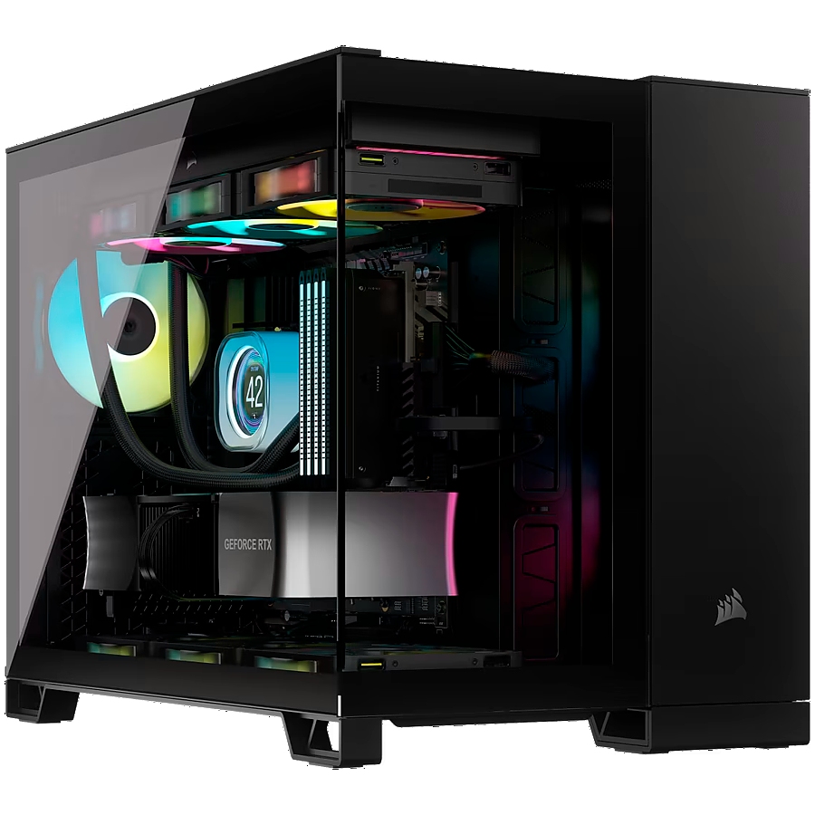 Corsair 2500X Tempered Glass mATX Mid-Tower, Black