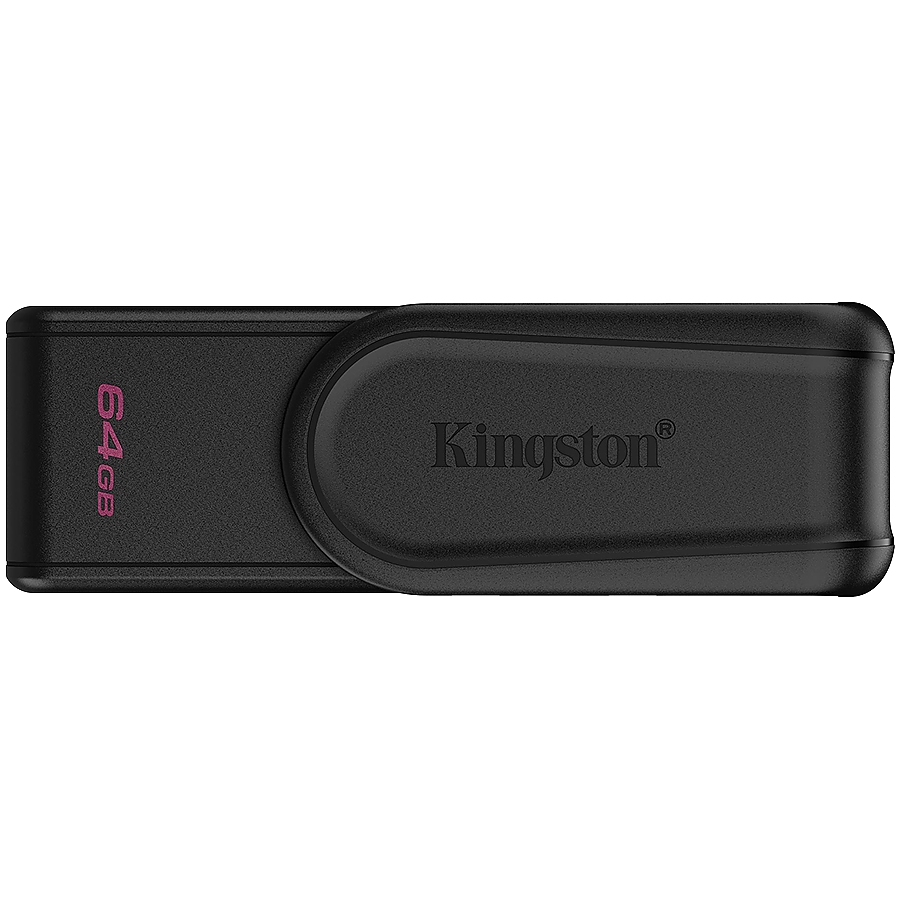 Kingston  64GB Portable USB 3.2 Gen 1 DataTraveler Exodia S (Black/Black)