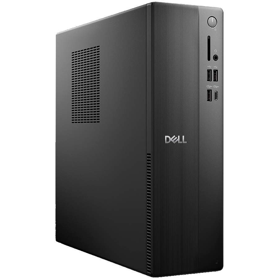 Dell Slim Desktop (ECS1250), Intel Core i5 14400 (10C, 16T, 20MB cache, up to 4.7GHz), 8GB (1x8GB) DDR5, 512GB M.2 SSD, Intel UHD Graphics 730,  Wi-Fi+BT,  BG KBD, Mouse, Ubuntu, 3Y ProSupport