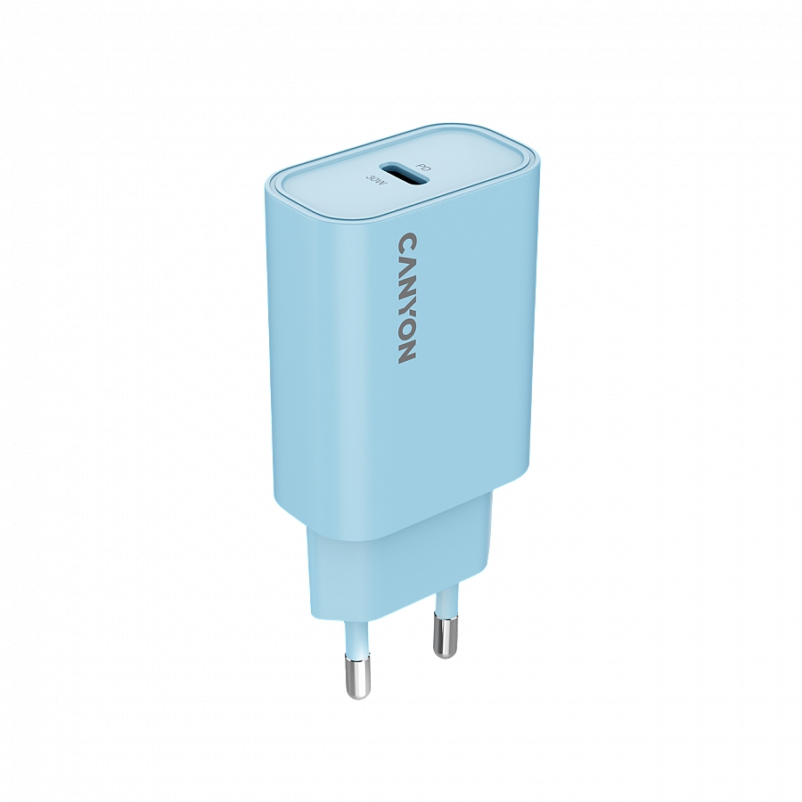 CANYON charger OnCharge 30CL Max Power 30W 1xPD EU Light Blue
