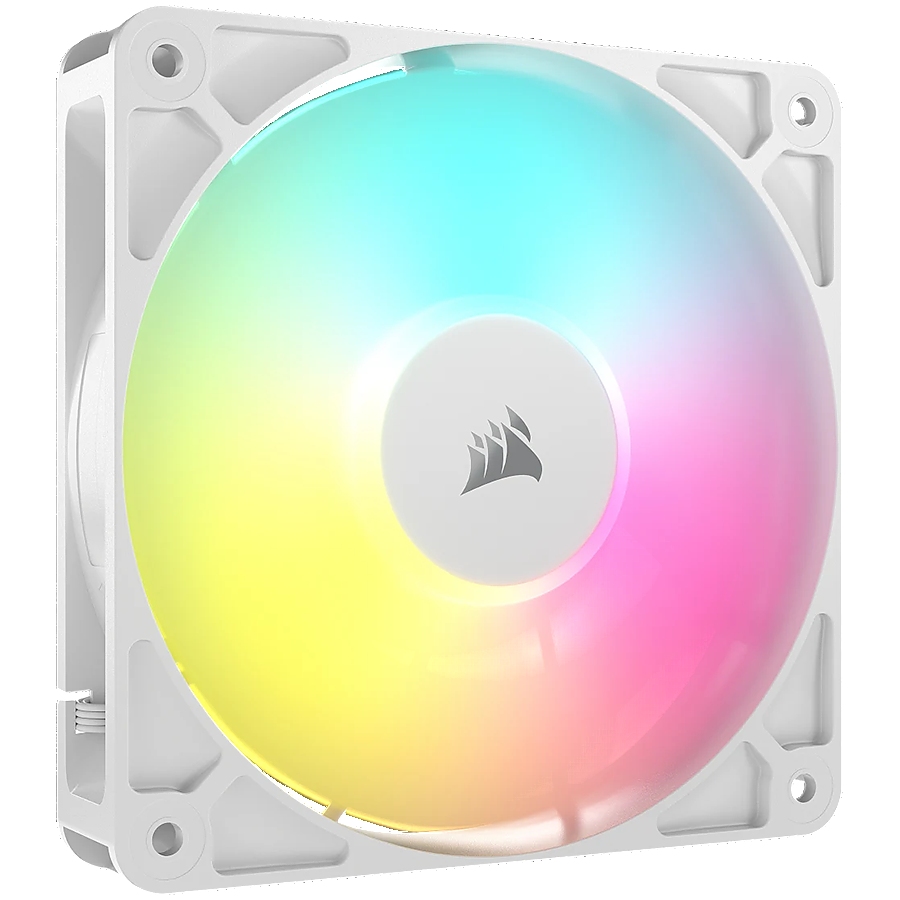 Corsair RS120 ARGB White, 120mm ARGB Fan, Single Pack