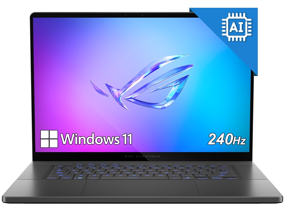 Asus ROG Zephyrus 16,GU605CR-QR118W, INTEL ARL H Core Ultra 9,16.0 OLED WQXGA (2560X1600) 16:10 400nits(HDR 500nits) Glare , 240 Hz,LPDDR5X 32GB ( onbd) ,1TB G4,RTX5070 Ti 12GB,Wi-Fi 7 ,Backlit Chiclet Keyboard 1-Zone RGB, Windows 11,Eclipse Gray, Backpa