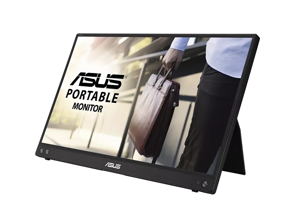 Asus ZenScreen MB16ACV Portable USB Monitor,15.6'', Full HD (1920 x1080), IPS, 250 cd/m2, Hybrid Signal Solution, USB Type-C, Flicker Free, Blue Light Filter, Anti-glare surface, Antibacterial treatment, Black