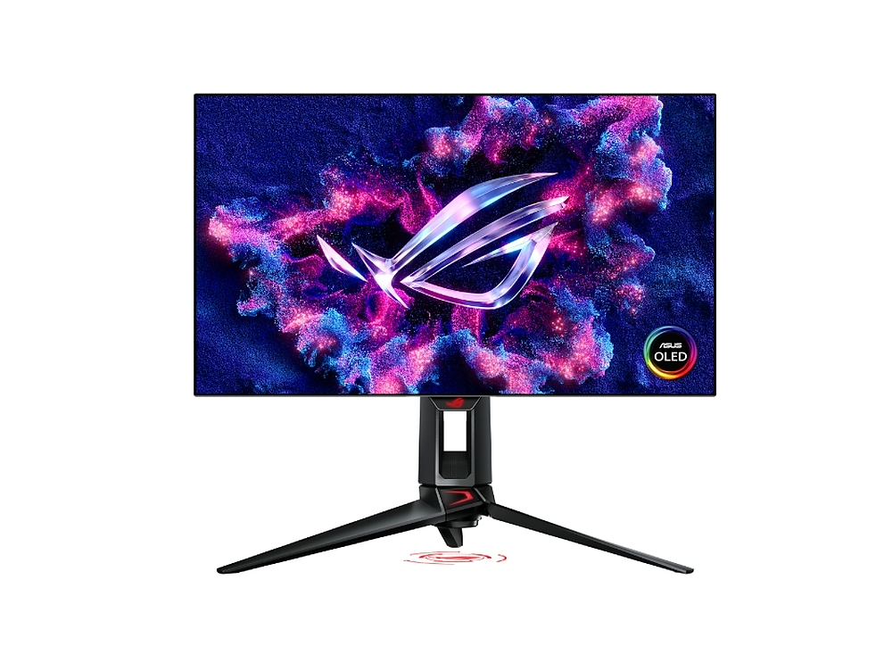 Asus ROG Swift OLED PG27AQDP Gaming monitor 27 ", WOLED panel, 480 Hz (above 360Hz), 0.03 ms (GTG), FreeSync Premium, custom heatsink, ASUS OLED Care+, AI Assistant, VESA DisplayHDR 400 True Black, uniform brightness, 99% DCI-P3, true 10-bit color