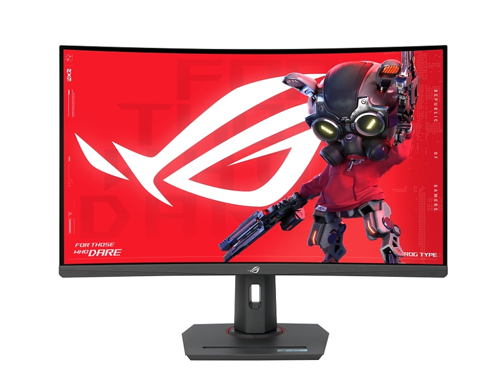 Asus ROG Strix XG32WCS Gaming Monitor  32'', 2560x1440, Curved, 180Hz (Above 144Hz), 1ms (GTG), Fast VA, Extreme Low Motion Blur Sync, USB Type-C, FreeSync, DisplayWidget Center, tripod socket, HDR, Black
