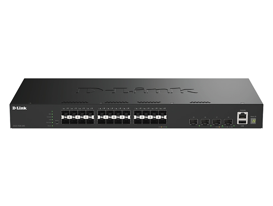 D-Link 24 Ports 1G SFP + 4 Ports 10G SFP+ Smart Managed Switch