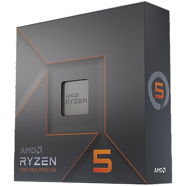 AMD CPU Desktop Ryzen 5 6C/12T 7600X (4.7/5.0GHz Boost,38MB,105W,AM5) box, with Radeon Graphics