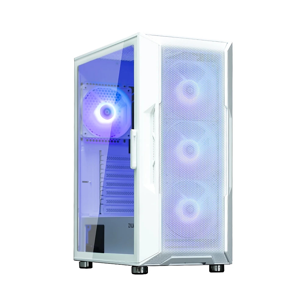 Zalman кутия Case ATX - i3 NEO ARGB White - Mesh, aRGB, Tempered Glass