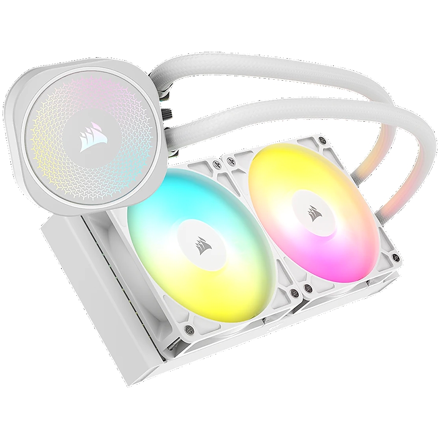 Corsair NAUTILUS 240 ARGB White, 240mm Radiator, Liquid CPU Cooler
