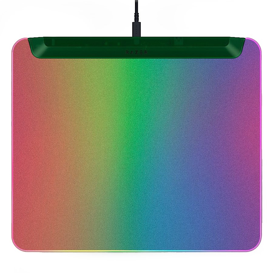 Razer Firefly V2 Pro Phantom Green Edition, Razer Chroma customizable RGB lighting, Micro-textured surface, Built-in cable catch, All-round edge lighting, 19 lighting zones, Braided USB cable, Dimensions: 355mm x 255mm x 3mm