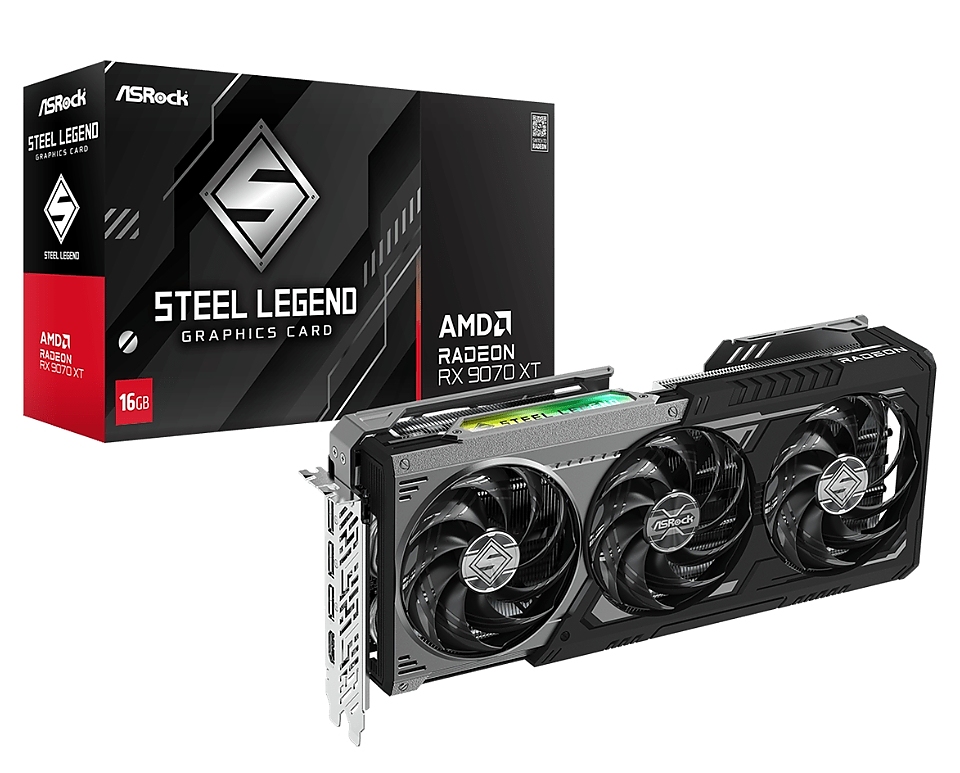 Asrock RX 9070XT 16GB Steel Legend Dark