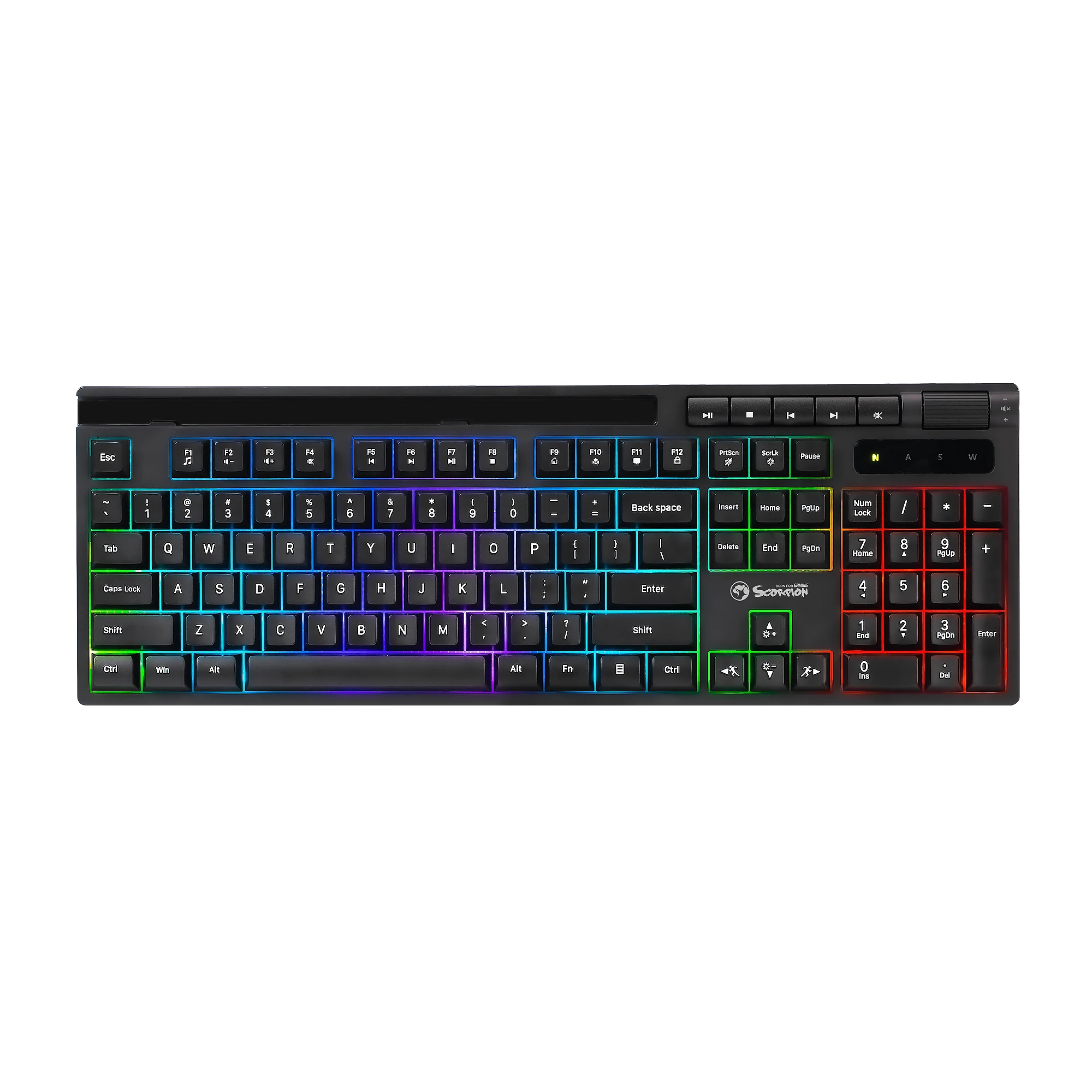 Marvo геймърска клавиатура Gaming Keyboard 104 keys - Soldat S40 K603 - Silent, RGB