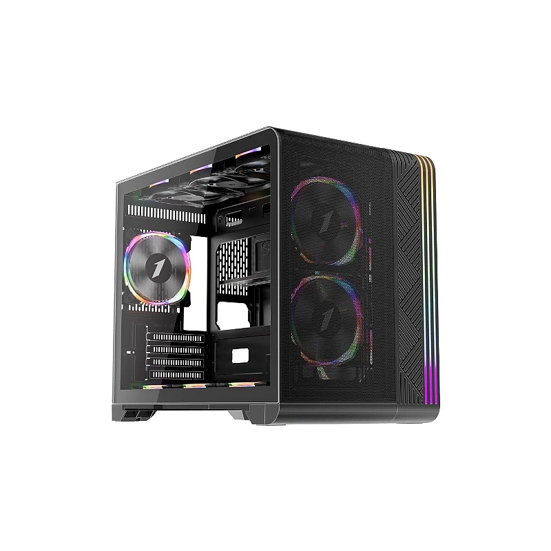 1stPlayer кутия Case mATX - VT6-BK - Mesh, A-RGB