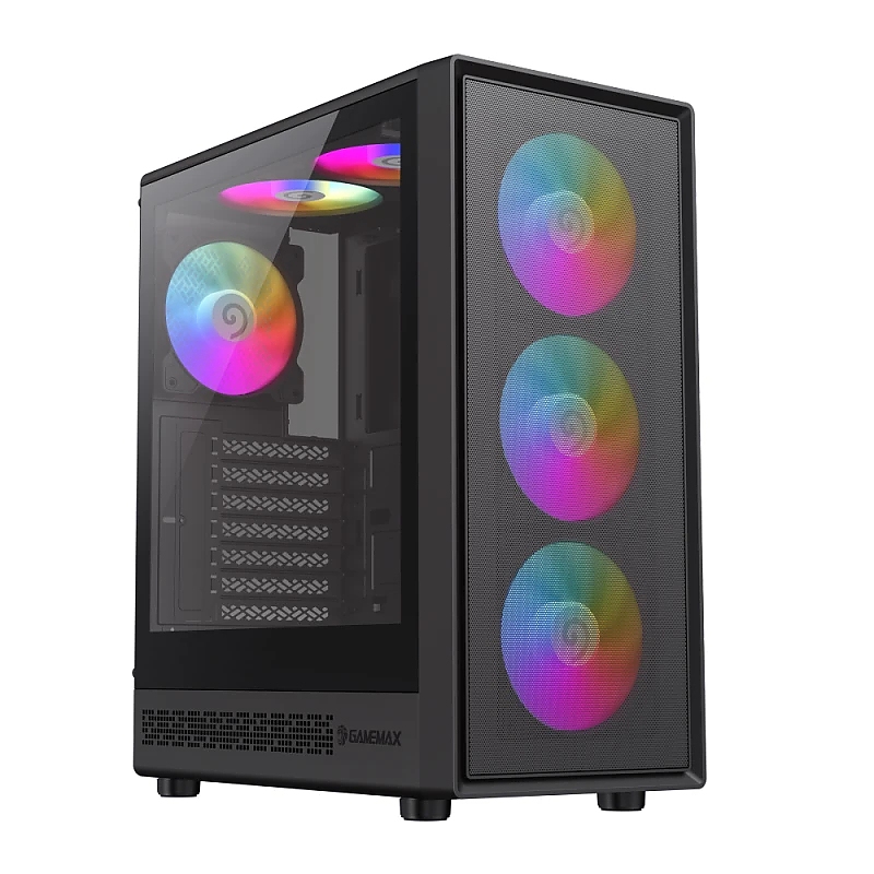 Gamemax кутия Case ATX - Storm 2 AB - 6 x 120 mm Addressable RGB fans