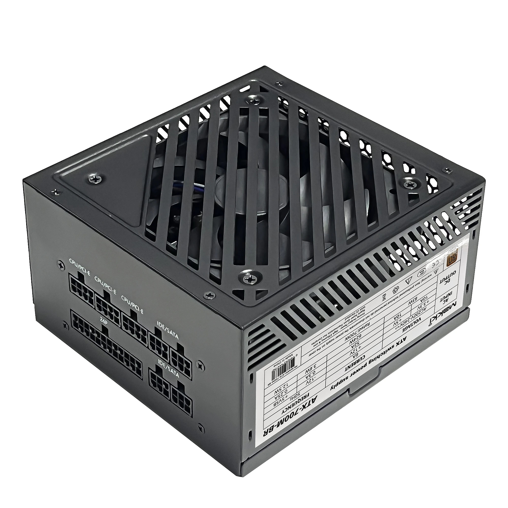 Makki захранване PSU 700W Bronze, Full Modular - MAKKI-ATX-700M-BR
