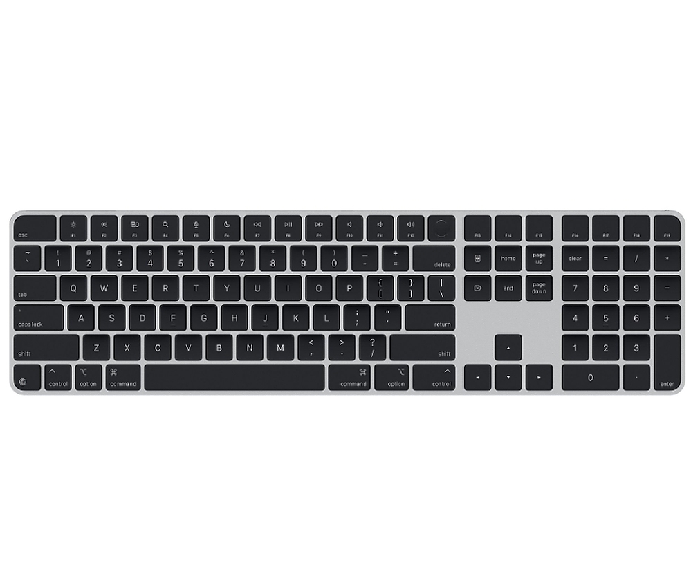 Apple Magic Keyboard (2024) w Touch ID and Numeric Keypad - Bulgarian - Black Keys