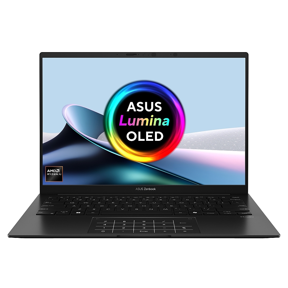 Asus Zenbook UM3406KA-QD024, Ryzen AI 7 350 2.0GHz (24MB Cache, up to 5.0GHz, 8 cores, 16 Threads  up to 50TOPS, 14 " OLED , (1920 x 1200) , 16GB LPDDR5X (on bnd),1TB  SSD, No OS, Jade Black