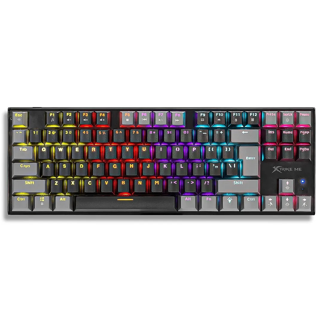 Xtrike ME геймърска механична клавиатура Gaming Mechanical keyboard 87 keys TKL - GK-989B - RED switches