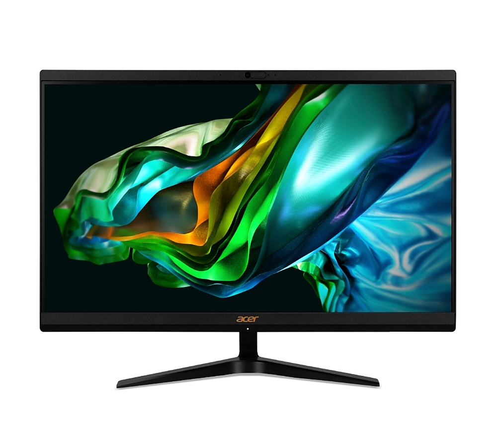 Acer Aspire C24-1800 23.8" FHD AiO, Intel Core i5-1334U (up to 4.60GHz, 12MB), 1*16GB DDR4, 1024GB SSD+ Free 2.5" slot, no DVD, Intel Iris Xe Graphics, HDMI out, 3xUSB 3.2/ 2.0, Type-C, RJ-45, WiFi AX & BT, 5MPCam+mic., KBD& Mouse USB, Tilt, NO OS, 2Y