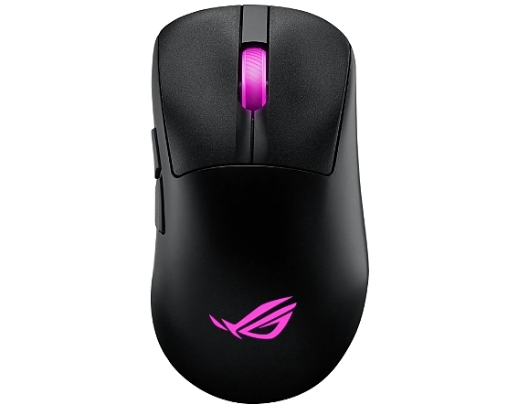 Asus ROG Keris II Origin Wireless Gaming Mouse, 65g Lightweight, Ergonomic, Push-Fit Switch Socket, 42K Optical Sensor, ROG Micro Switch II, ROG Omni Receiver, 5 Programmable Buttons, Black