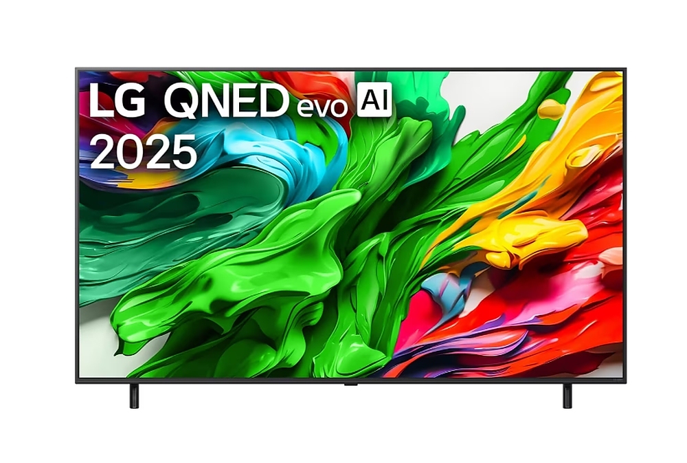 LG 65QNED85A3C, 65" 4K QNED HDR Smart TV, 3840x2160, 120Hz Native (VRR 144Hz), DVB-T2/C/S2, Alpha 8 AI, HDR 10 PRO, webOS 25 ThinQ, 4K Upscaling, WiFi 6, Dolby Vision, FreeSync, Google Cast, Bluetooth 5.3, AirPlay 2, LAN, CI, HDMI, SPDIF, 2 pole Stand