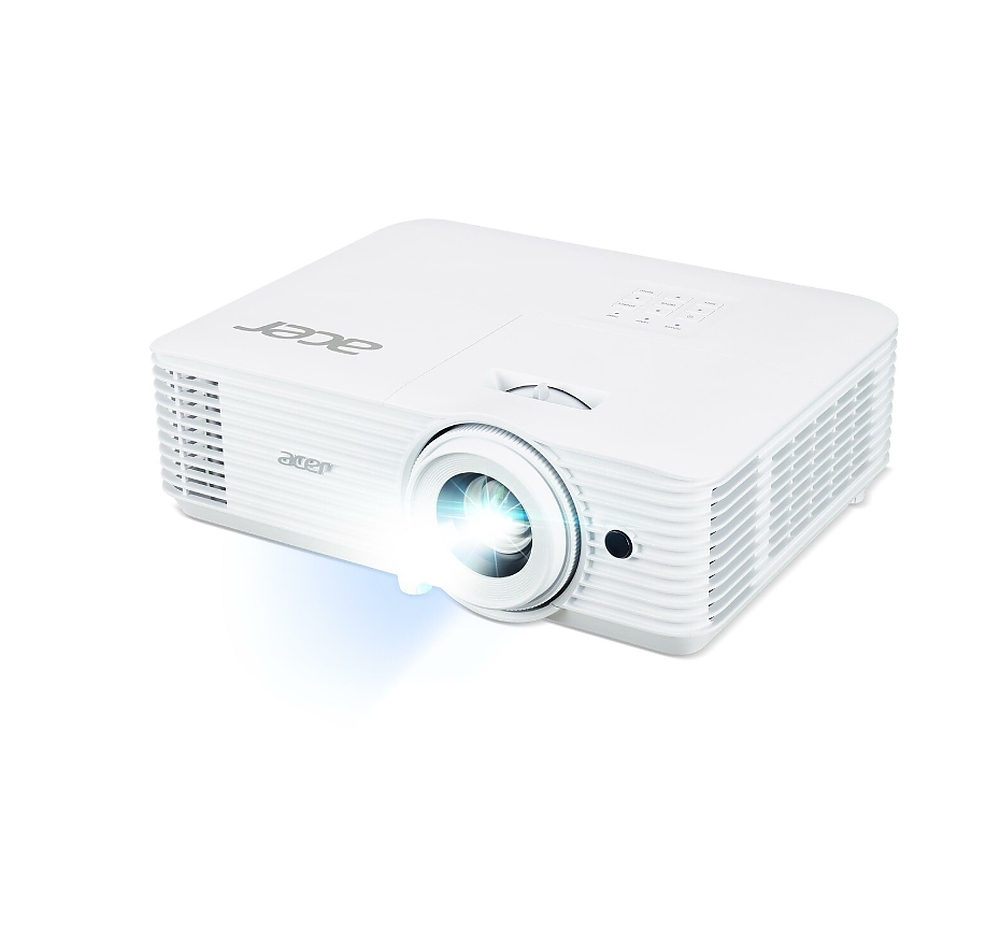 Acer Projector P5550, DLP, Full HD (1920x1080), 5200 ANSI Lumens, 18,000:1 Dynamic Black, 1.3X Zoom, LAN RJ45, 2x HDMI (1.4b), DC Out (5V/1.5A, USB-A), RS232, Speaker 10W, Bluelight Shield, 2.75 kg, Bag, 3Y, White