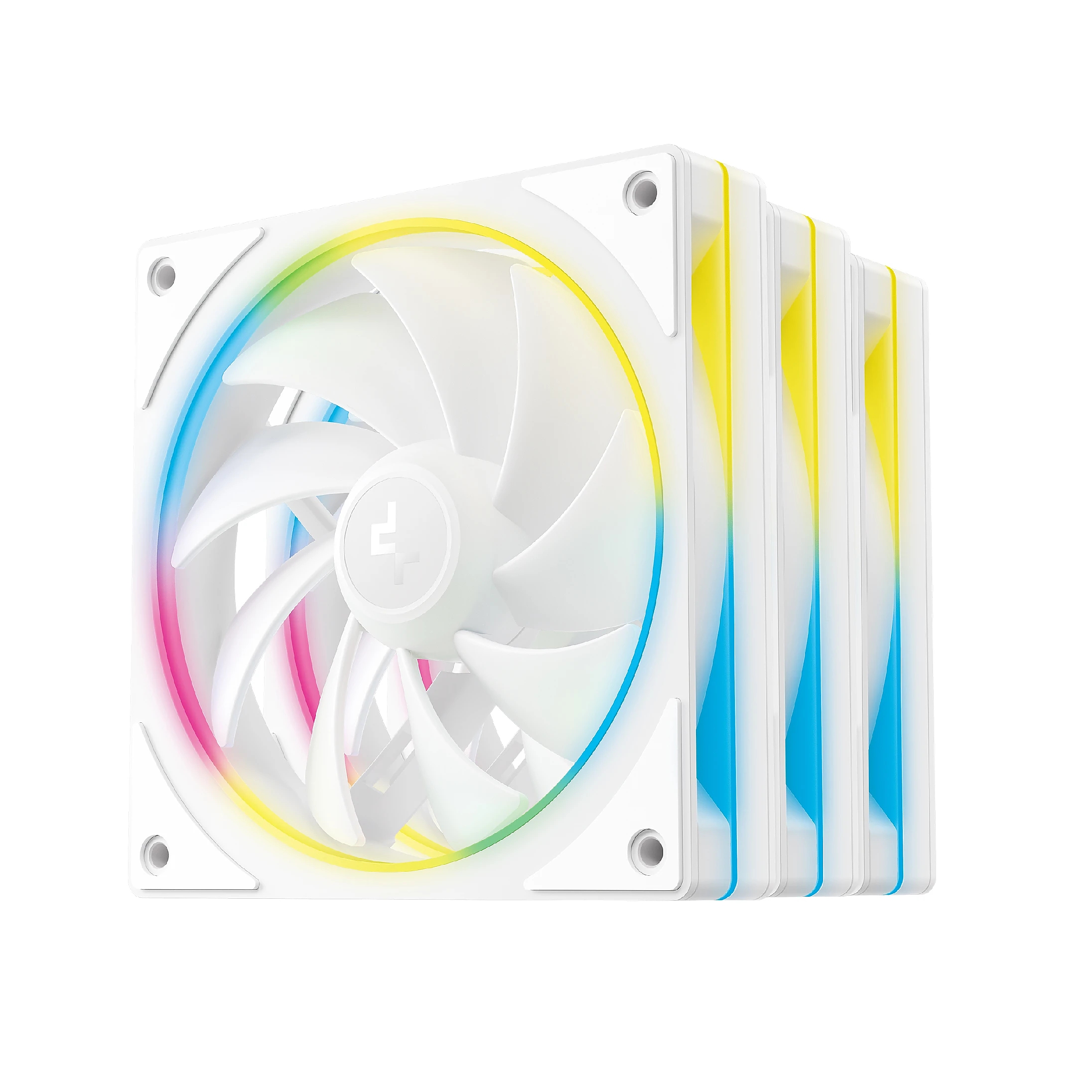 DeepCool Комплект вентилатори Fan Pack 3-in-1 3x120mm - FL12 SE 3IN1 WH - Luminous Halo ARGB