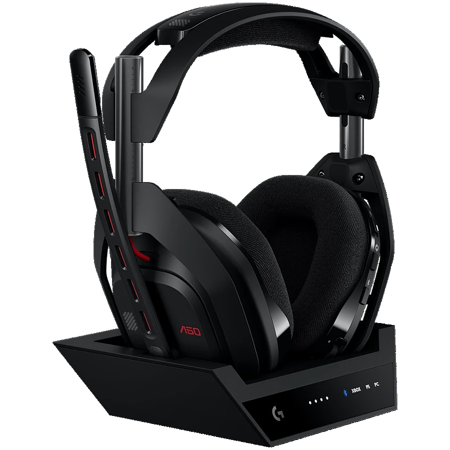 LOGITECH Astro A50 LIGHTSPEED Wireless Gaming Headset + Base Station - BLACK - 2.4GHZ - PLUGC -  EMEA28-935