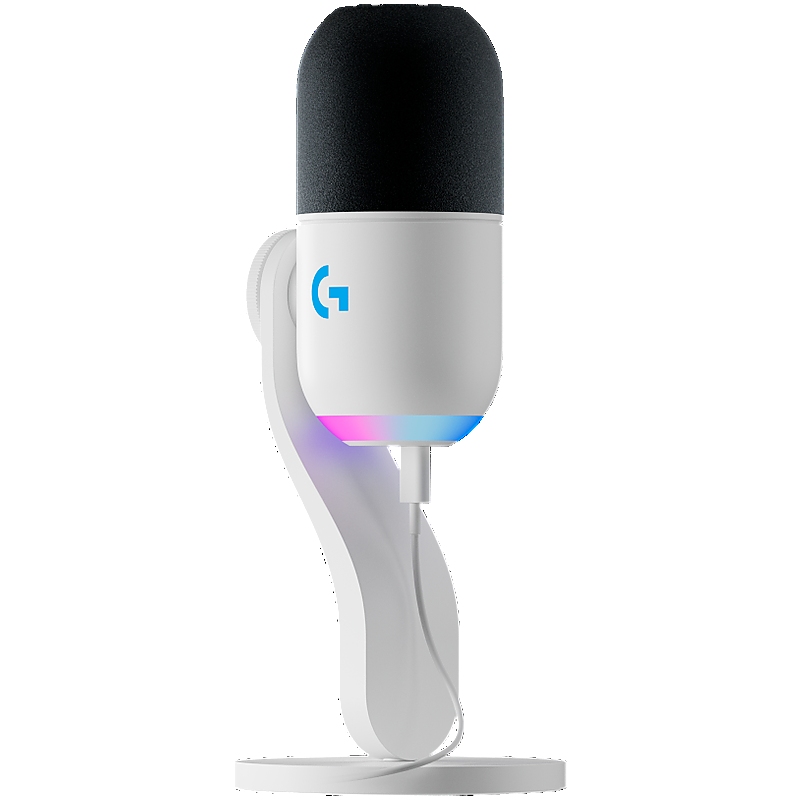 LOGITECH G Yeti GX RGB Gaming Microphone - LIGHTSYNC - OFF WHITE - USB