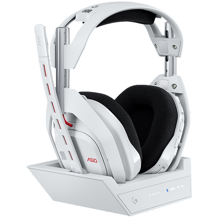 LOGITECH Astro A50 LIGHTSPEED Wireless Gaming Headset + Base Station - WHITE - 2.4GHZ - PLUGC - EMEA28-935