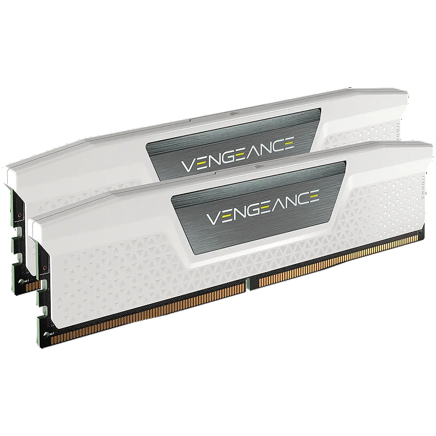 Corsair DDR5, 5600MT/s 32GB 2x16GB DIMM, Unbuffered, 36-36-36-76, Std PMIC, XMP 3.0, VENGEANCE DDR5 White Heatspreader, Black PCB, 1.25V