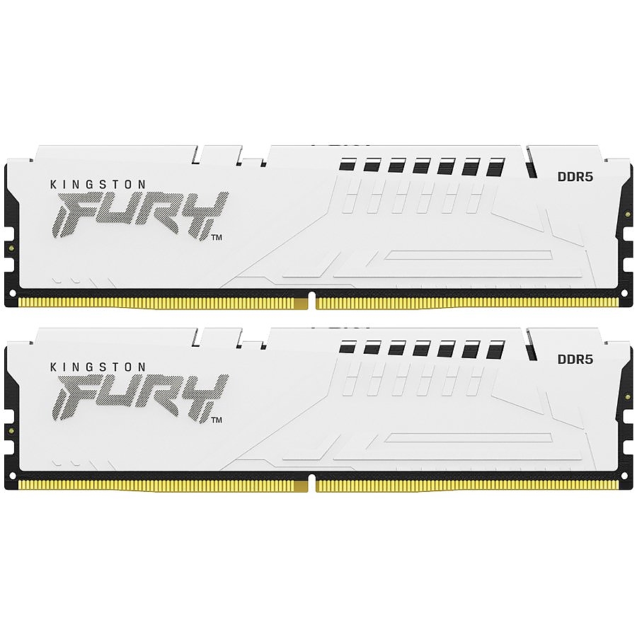Kingston 64GB 6000MT/s DDR5 CL36 DIMM (Kit of 2) FURY Beast White RGB EXPO