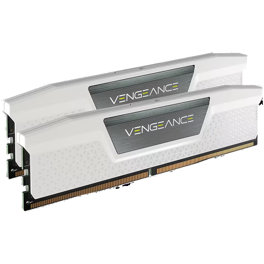 CORSAIR DDR5, 6000MHz 32GB 2x16GB DIMM, 40-40-40-77, XMP 2.0, Vengeance DDR5, Aluminium Heatspreader, 1.25V, for Intel 600 Series, Intel 700 Series, white