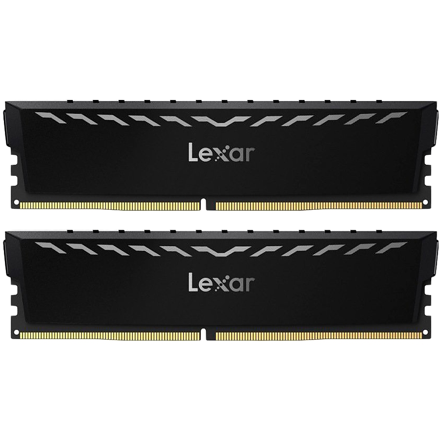 Lexar 2x8GB THOR DDR4 3600 UDIMM XMP Memory with Black heatsink. Dual pack
