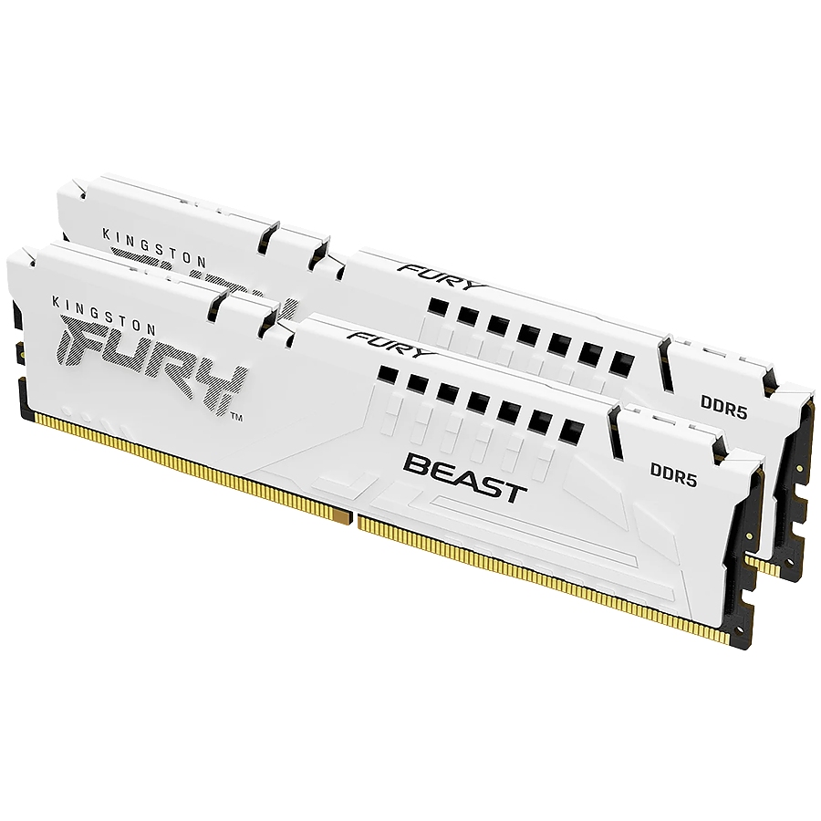 Kingston 64GB 6000MT/s DDR5 CL30 DIMM (Kit of 2) FURY Beast White EXPO