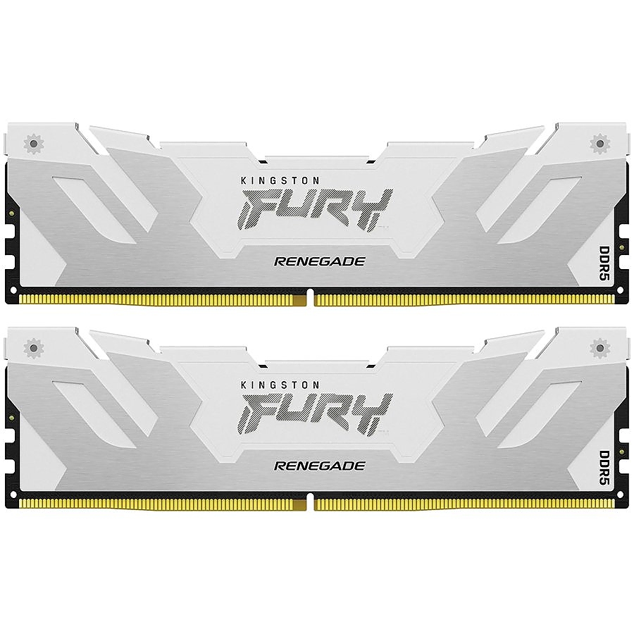 Kingston 64GB 6000MT/s DDR5 CL32 DIMM (Kit of 2) FURY Renegade White XMP