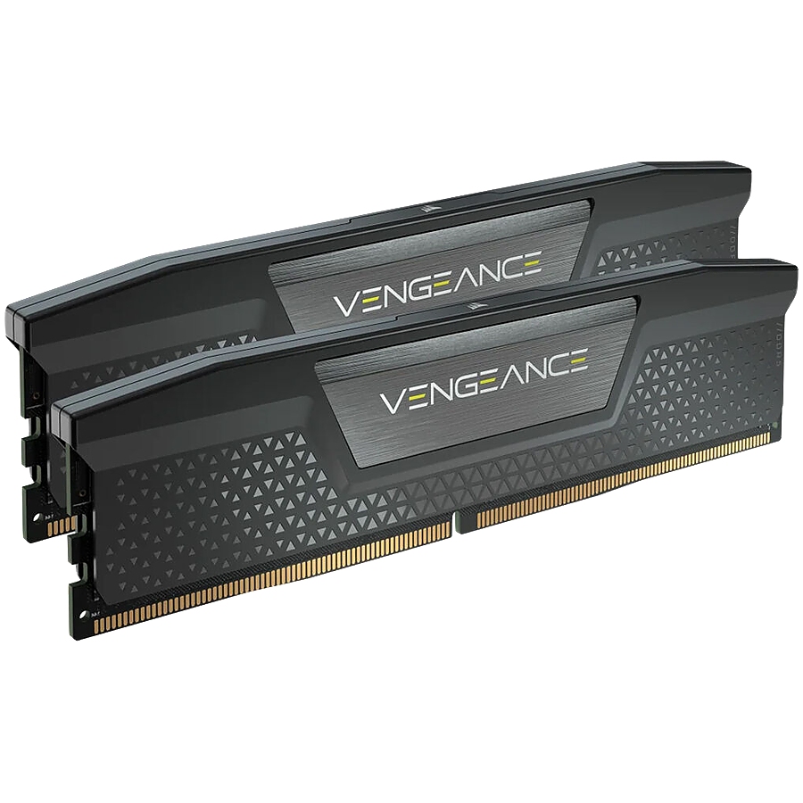 CORSAIR DDR5, 64GB (2x32GB) VENGEANCE DDR5 6000, CL38-44-44-96, 1.35V Std PMIC Intel XMP Memory - Black