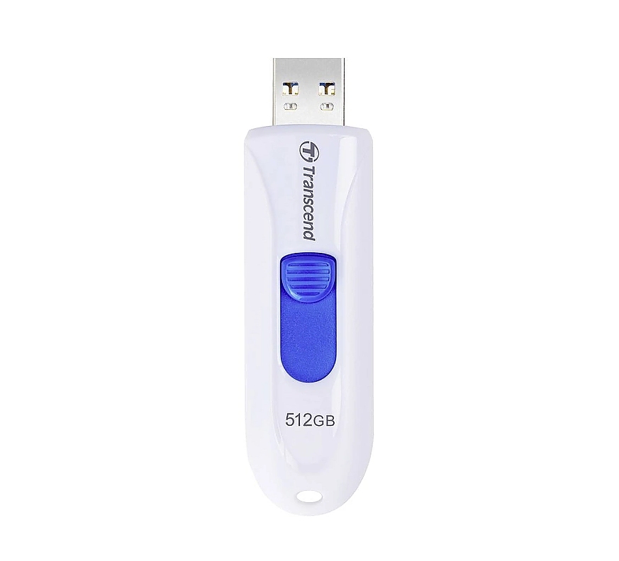Transcend 512GB, USB3.1, Flash Drive, Capless, White