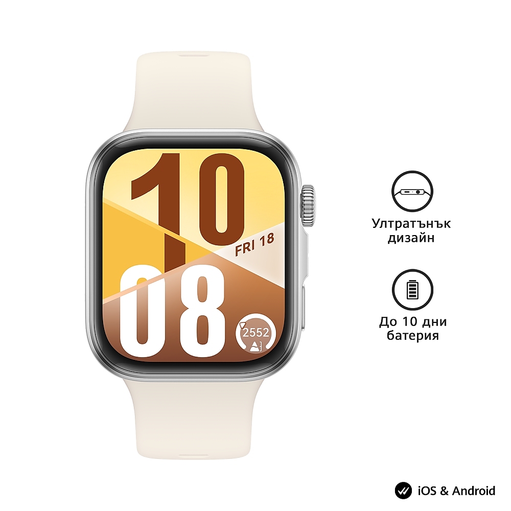 Huawei Watch Fit 4, Seiya-B19F, White