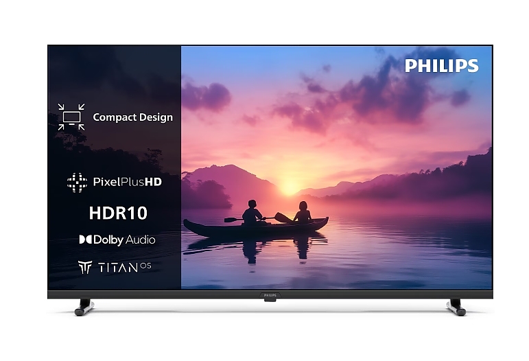Philips 32PFS6000/12, 32" FHD LED 1920x1080, DVB-T/T2/T2-HD/C/S/S2, HDR 10, HLG, Dolby Audio, Smart, Titian, Pixel Plus FHD, 8GB, HDMI*3, USB*2, 802.11n, 12W RMS, Black