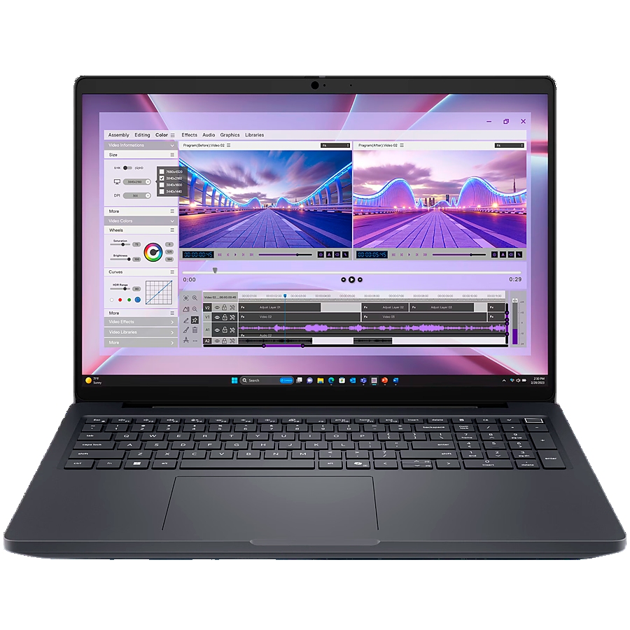 Dell Pro Max 16(MC16250), Intel Core Ultra 7 265H vPro(16C, 16T, 24MB, up to 5.30GHz Turbo), 16"FHD+(1920x1200) LCD Non-touch, 16GB (2x8GB) DDR5, 512GB M.2 SSD, NVIDIA RTX PRO500, WiFi+BT, IR Cam+Mic, BG Backlit KBD, FPR, Ubuntu, 3Y ProSupport