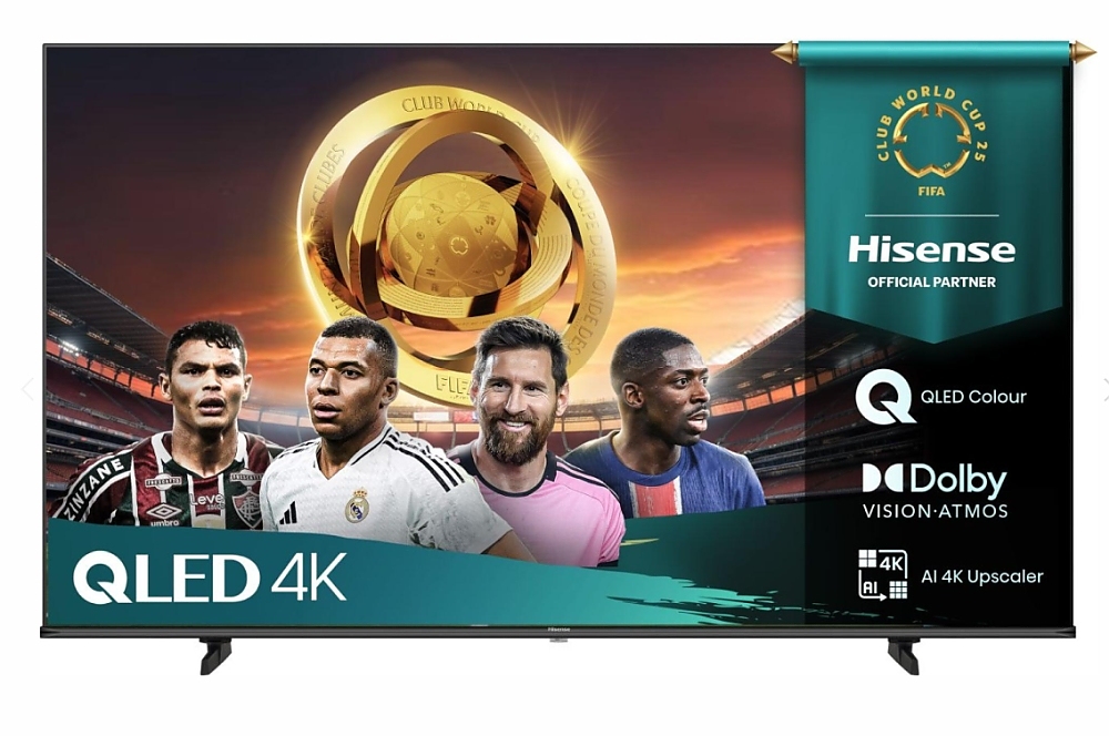 Hisense 50" E7Q, 4K Ultra HD 3840x2160, QLED, Quantum Dot, HDR 10+, HLG, Dolby Vision, DTS Virtual X, Smart TV, WiFi, Light Sensor, BT, Anyview Cast, 3xHDMI, 2xUSB, LAN, CI+, DVB-T2/C/S2, Black