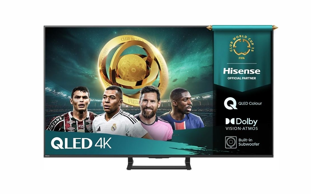Hisense 65" A7Q, 4K Ultra HD 3840x2160, QLED, HDR 10+, HLG, Dolby Vision, Dolby Atmos, Smart TV, Light Sensor, WiFi Direct, BT, Anyview Cast, 3xHDMI, 2xUSB, LAN, CI+, DVB-T2/C/S2, Black