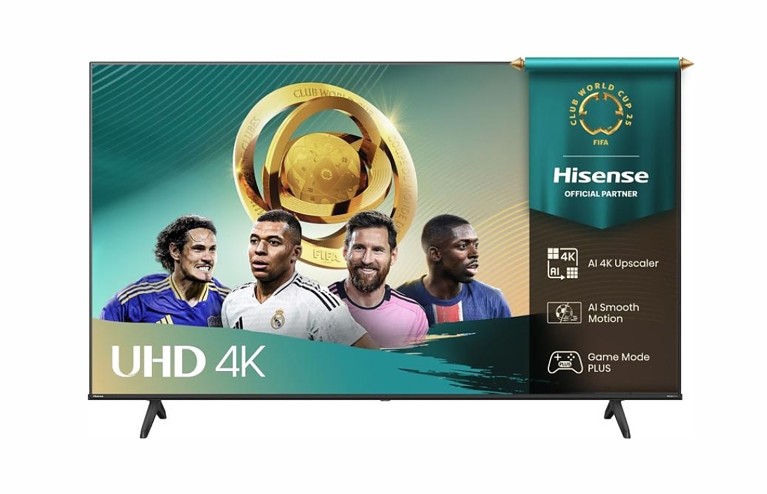 Hisense 65" A6Q, 4K Ultra HD 3840x2160, DLED, DFA, Precision Colour, HDR 10+, HLG, Dolby Vision, DTS Virtual X, Smart TV, WiFi, BT, Light Sensor, Gaming Mode, 1xHDMI2 eArc, 3xHDMI, 2xUSB, LAN, CI+, DVB-T2/C/S2, Black