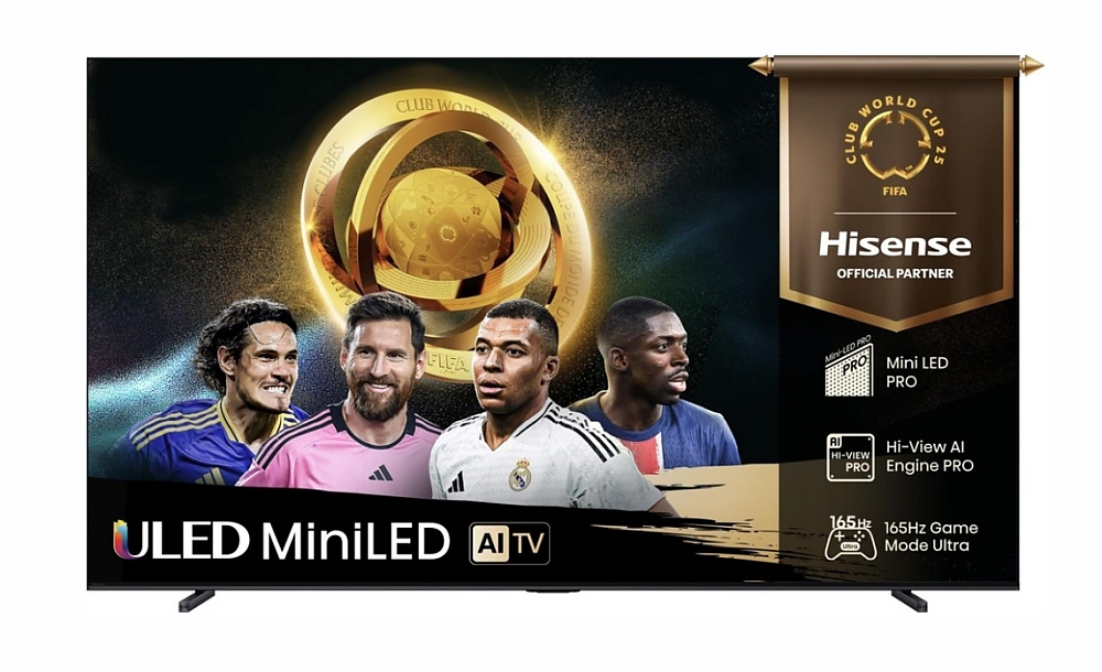 Hisense, 100''  U7Q PRO,ULED -PRO Smart, FALD, 165Hz, 5000:1,Quantum Dot Pantone, Dolby vision IQ,Vidaa, ADS, Black