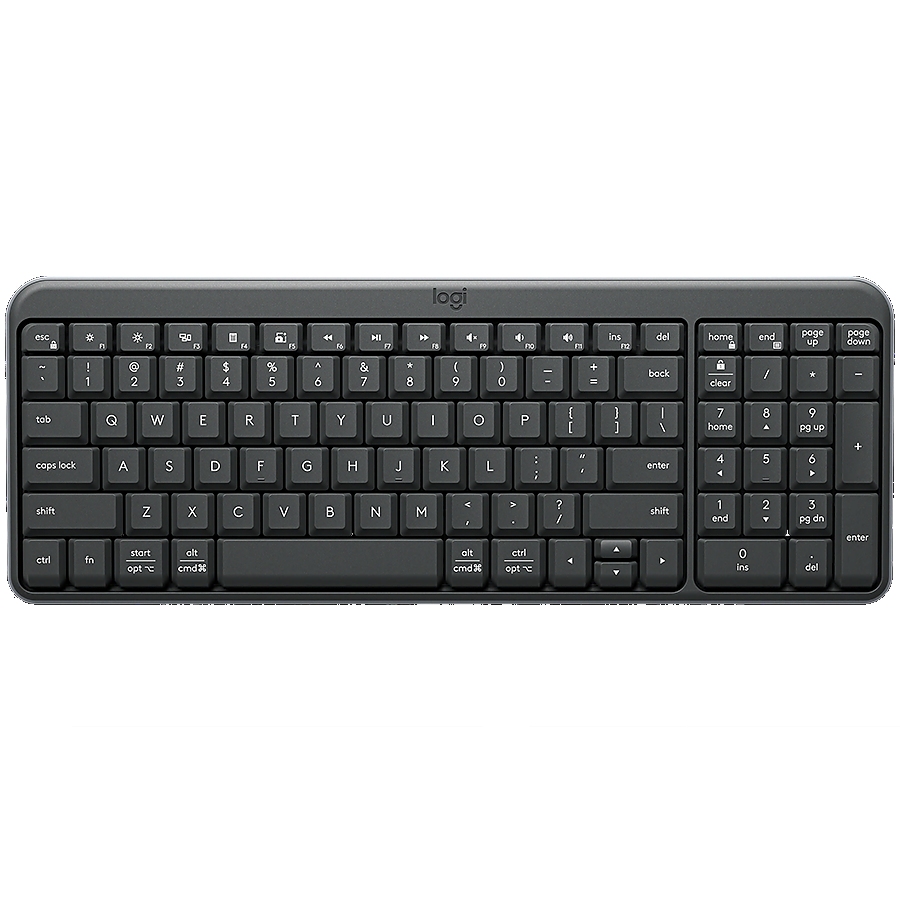 LOGITECH K250 - GRAPHITE - US INT'L - 2.4GHZ/BT - INTNL-973
