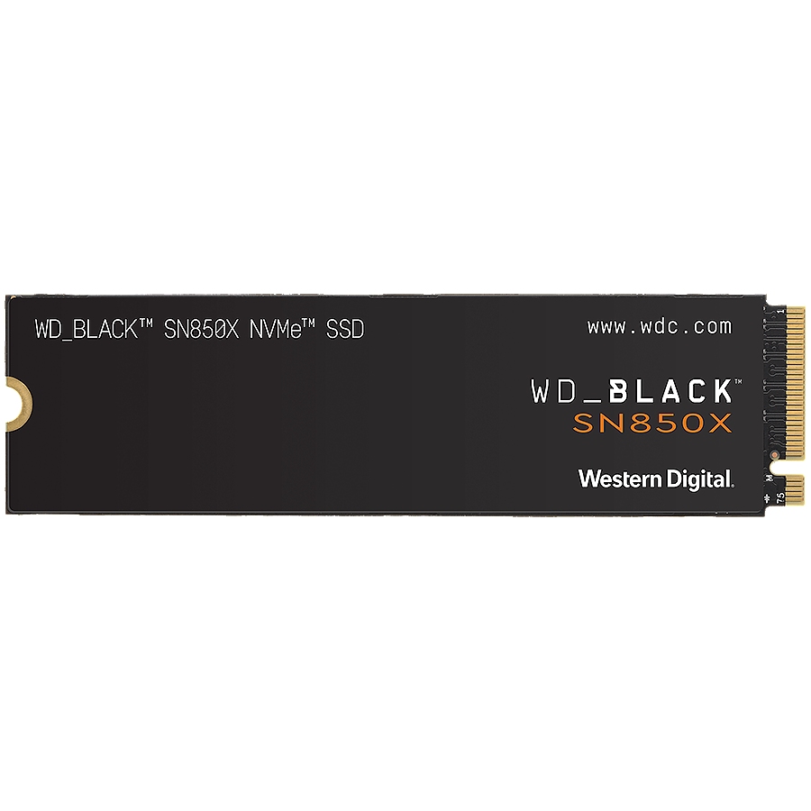 SSD POWERED BY SANDISK WD Black SN850X 1TB M.2 2280 PCIe Gen4 x4 NVMe, Read/Write: 7300/6300 MBps, IOPS 800K/1100K, TBW: 600
