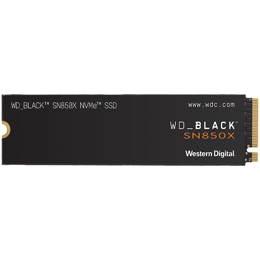 SSD POWERED BY SANDISK WD Black SN850X 2TB M.2 2280 PCIe Gen4 x4 NVMe, Read/Write: 7300/6600 MBps, IOPS 1200K/1100K, TBW: 1200